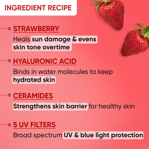 DOT & KEY Strawberry Dew Spf 50 Sunscreen Stick On|The|Go Spf 50 Pa+++